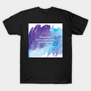 No great mind has ever existed without a touch of madness. Aristotle T-Shirt